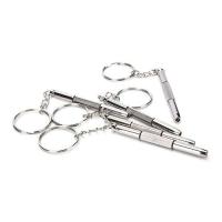 5 uds Mini 3 en 1 herramienta de reloj de gafas de sol con llavero Kit de reparación de destornillador de gafas - details 1