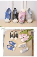 Zapatos informales Unisex para niños, zapatillas de deporte de tela de red transpirable de malla de aire para verano, zapatos planos antipatadas para niños y niñas - details 2