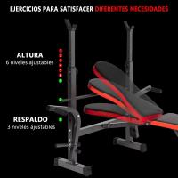 Banco Musculacion Plegable Banco De Entrenamiento Banco De Pesas Y Abdominales Resistente Banca Gimnasio En Casa Carga Máxima De 300 Kg - details 5