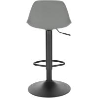 Taburetes de Bar Regulable en Altura Taburetes Altos Cocina Paquete de 2 Taburete de Oficina Giratorio en Cuero Sintético+Plástico Sillas Bar Cocina Gris, 0650BY-2 - details 1