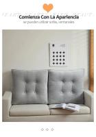Almohada de Cuerno de Cama Almohada de Lectura de Espalda con Soporte de Posicionamiento de Almohada Material de Poliéster/Algodón Hecho en China - details 2