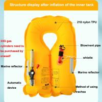 Chaleco salvavidas inflable automático para adulto, chaqueta ligera de supervivencia para pesca marina, natación, novedad - details 4