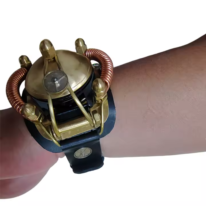 Reloj de Cuarzo DUGARY para Hombres Estilo Steampunk Resistente al Agua Correa de Cuero - 1