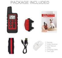 Collar de entrenamiento electrónico para perros, collar de choque impermeable recargable, entrenador de perros con control remoto para perros pequeños y medianos - details 12