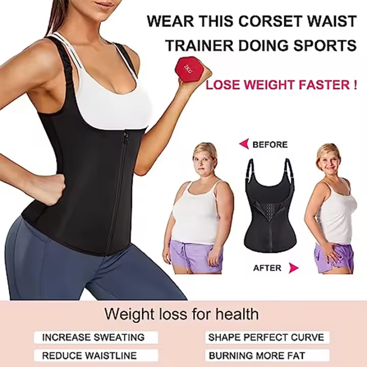 FOCANO Shapewear para mujer barriga talla grande sin costuras cintura alta entrenador corsé Shapewear control de barriga Shaper - 1