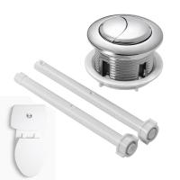 Piezas de enjuague con accesorios de rosca, accesorio de baño de lavado de empuje Dual, botón de inodoro, botón de tanque, botones de válvula de descarga Dual - details 2