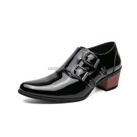 Nuevo 2025 tacones altos de danza irlandesa para hombre, diseño de moda de cuero Formal, hebilla grande 46, zapatos clásicos de marca con cremallera - details 0