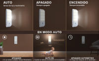 Luz de Armario Recargable de Acero Inoxidable Luz de Movimiento Sensor Auto Encendido - details 0