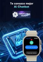 2025 Nuevo HK9 Ultra 2 MAX Smartwatch Bluetooth Llamada Detección de frecuencia cardíaca Modo deportivo Linterna 1GB de memoria AMOLED Compatible con Android IOS Smartwatch - details 12