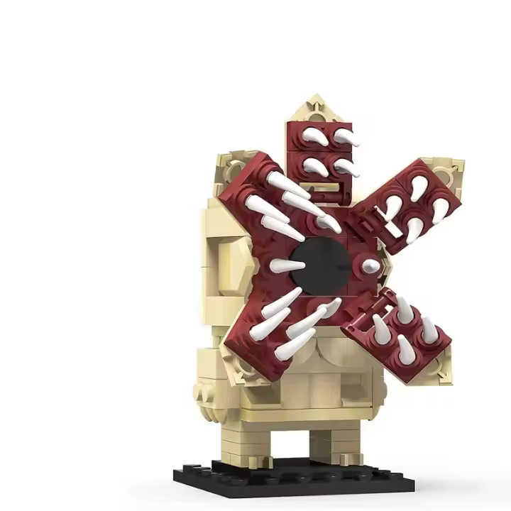 Demogorgon-Juguetes de bloques de construcción, versión de boca abierta, Mini monstruos de Halloween, estatuas, regalos - 1