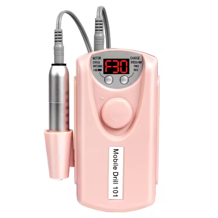 Cordless Nail Drill Pro: lima de uñas eléctrica recargable de 30000 RPM, liviana y silenciosa para uñas acrílicas, de gel, manicuras y pedicuras – uso profesional y doméstico - 1