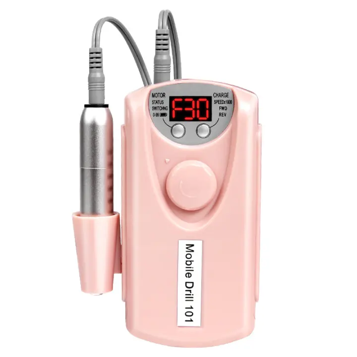 Cordless Nail Drill Pro: lima de uñas eléctrica recargable de 30000 RPM, liviana y silenciosa para uñas acrílicas, de gel, manicuras y pedicuras – uso profesional y doméstico - 1