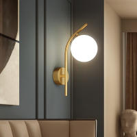 Luz de Pared de Vidrio Moderna, Sombra Blanca de Vidrio para Dormitorio, Sala de Estar, Baño y Balcón - details 0