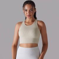 Sujetador deportivo para mujer, ropa interior, hilo sexy, informal, a rayas, sin costuras, top para gimnasio - details 24