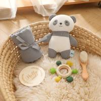 Tarjeta de Marca Prensatelas Recién Nacido Sandro de Crochet Elefante Dispositivo de Mordisco de Casco de Silicona Toalla de Algodón Cepillo Regalo de Punto - details 2