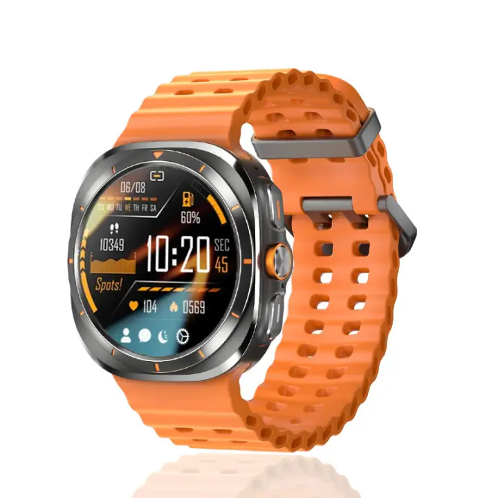 2025 Smart Men's Galaxy Watch 7 Ultra, pantalla AMOLED de 1,43 pulgadas, rastreador GPS, brújula, llamadas Bluetooth, reloj deportivo y de fitness resistente al agua, adecuado para iOS y Android, regalo para hombres - 1