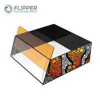Flipper-visor de acuario flotante de silicona extraíble para observación de peces de arrecife, fotografía, acrílico Ultra transparente, 8" - details 0