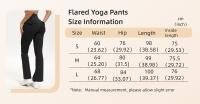 Leggings de Yoga de Pierna Ancha y Alta Ropa de Gimnasio de Cintura Alta con Bolsillos para Mujeres - details 1