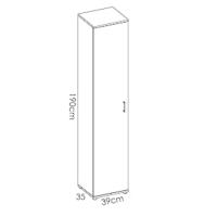 armario auxiliar, armario multiusos, armario multiusos interior, mueble multiusos, armario limpieza