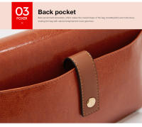 FOXER bolso cruzado de PU para mujer, bolso de hombro de moda de color sólido, bolso de múltiples ranuras - details 4