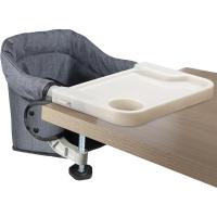 Mesa para Bebé, Trona Portátil Plegable con Arnés de Seguridad, Asiento Enganchable infantil con Bolsa de Transporte para Casa y Viajes (Azul) - details 9