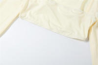 BUNO-Conjuntos de verano para mujer, 2 piezas, moda sólida, nuevo conjunto de dos piezas, manga larga, ombligo descubierto, falda larga, Sexy, elegante, y2k - details 17