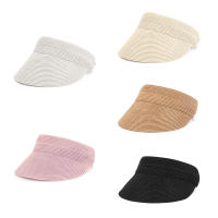 Sombrero de visera de playa ajustable para mujer, gorra plegable de paja, ala ancha, protección UV - details 3