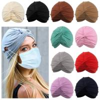 Gorro ajustable para pérdida de cabello para mujer, protección para los oídos, turbante musulmán para cáncer, gorro de quimio, pañuelo para la cabeza - details 7