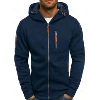 Chaqueta con cremallera para hombre, de manga larga Sudadera con capucha, suelta, cómoda, informal, ropa para hombre - details 3