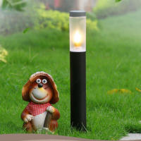 Lámparas de acero inoxidable modernas para césped, luz Led negra para exteriores, resistente al agua, para camino de jardín y paisaje, 45cm, 60cm - details 0