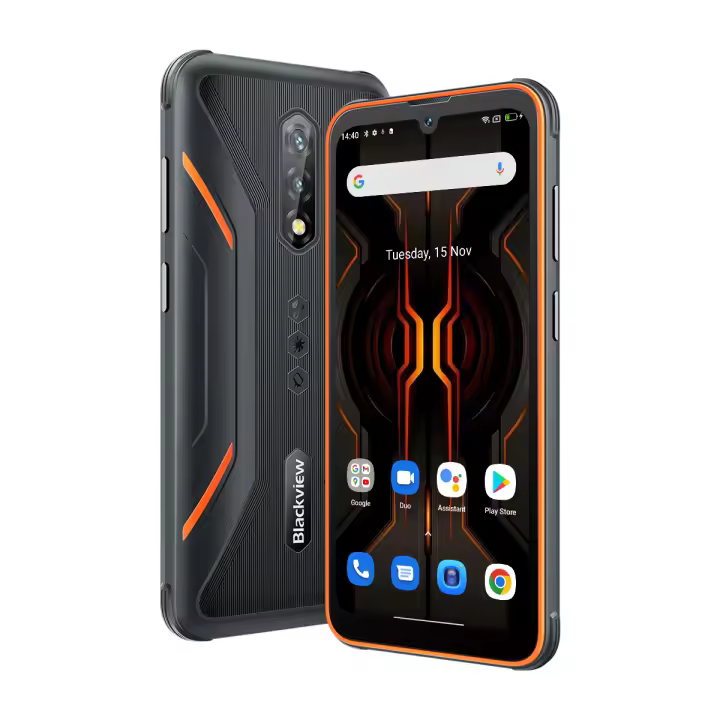 Blackview BV5200 Pro Teléfono Robusto Android12 con Pantalla Táctil de 6.08", Procesador Octa Core, Batería de 5180mAh, Reconocimiento Facial, Conector USB Tipo-C, Almacenamiento de 4GB 64GB - 1