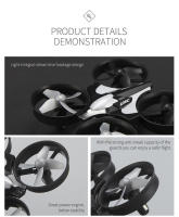 JJRC-Mini Dron a Control remoto H36 para niños, 4 canales, 6 ejes, modo sin cabeza, helicóptero con giro de 360 grados, cuadricóptero de juguete - details 10