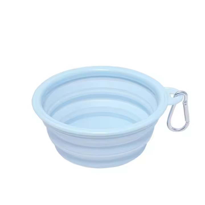 Bol para Perros Plegable de Silicona Portátil 2Pcs Ideal para Salir de Casa, Viajes y Agua - 1