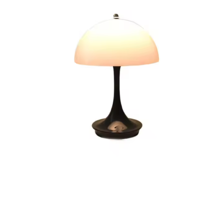 Lámpara de mesa de setas recargable, 3 colores de atenuación, lámpara de escritorio de alta gama, luz decorativa atmosférica táctil para dormitorio y sala de estar - 1