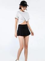 Pantalones cortos deportivos de verano a la moda, Falda plisada para mujer, Falda corta antideslumbrante para correr, fitness al aire libre, falda de tenis transpirable - details 10