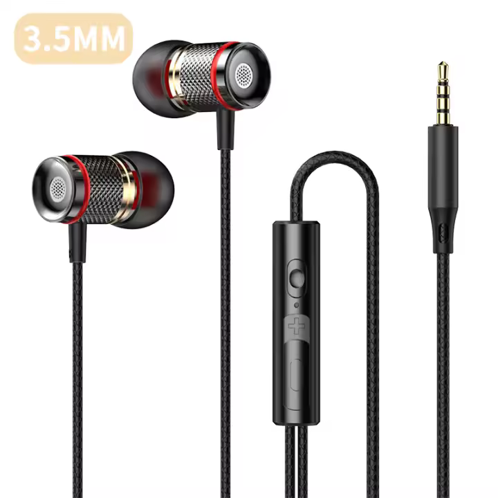 Auriculares 9D HIFI de graves pesados, dispositivo de audio con cable y micrófono, con Chip Digital AUX/Tipo C 3,5 envolvente, estéreo, para Samsung y Android, 7,1 MM - 1