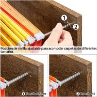 Cajonera Escritorio con Ruedas Cajonera de Oficina 3 Cajones Archivador Móvil de Oficina para Carpetas 80x40x65,5cm Blanco - details 23