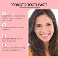 La pasta de dientes probiótica Bright White Mint refresca el aliento, limpia, embellece los dientes, cuida los dientes y el cuidado bucal - details 5
