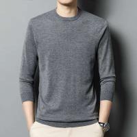 Jersey informal de manga larga con cuello redondo y parte inferior ajustada para hombre, suéter, suéter para hombre - details 5