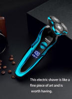 Afeitadora eléctrica lavable y recargable para hombres, máquina de afeitar eléctrica, cortadora de pelo, corte, afeitado, recortadora de barba, uso Dual en seco y húmedo - details 10