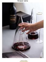Botella de vino tinto de vidrio monoborosilicato, cascada rápida, separador piramidal, decantador de whisky, herramienta basculante - details 7