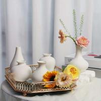 Jarrón de Cerámica Nórdica Adorno de Mesa Porcelana Arte floral en casa - details 5