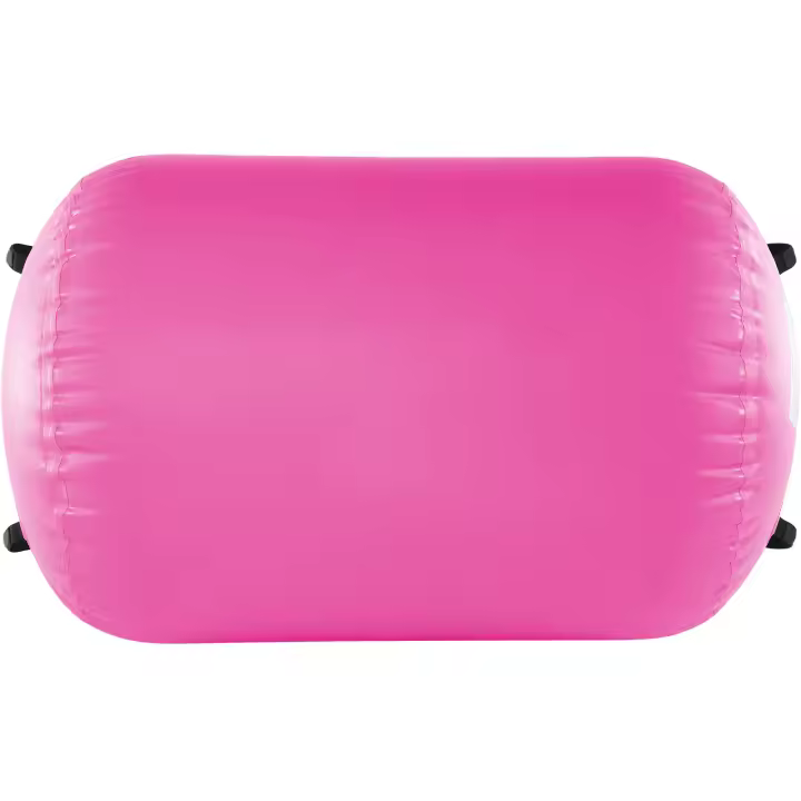 SucceBuy Air Mat Tumble Track Air Spot, rodillo de aire inflable redondo con bomba eléctrica, entrenador de gimnasia para el hogar, gimnasio, yoga, porristas, playa, parque, agua, rosa - 1