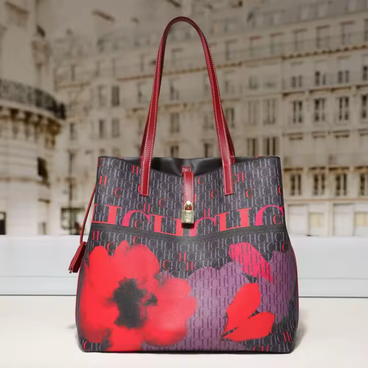 Bolso de hombro grande CILMI HARVILL CHHC Textura real para mujeres Bolso de cesta para verduras viajantes - 1