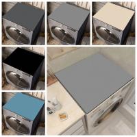 Cubierta rectangular para lavadora, almohadilla de goma con absorción de agua, antipolvo para horno microondas, Color sólido - details 5