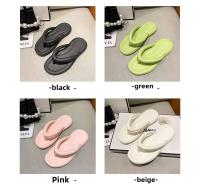 Chanclas planas Inspopulareva ultraligeras de verano para mujer, zapatos de playa dulces en colores caramelo, prendas de vestir enrolladas para niñas - details 3