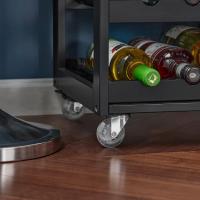Carrito de Cocina Carrito de Servir con 3 Puertas y 1 Cajón Gris L67cmxH87cmxD38cm - details 15