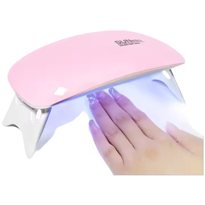 Secador de Uñas Portátil 6W Mini Lámpara de Manicura UV con 6 LEDs Herramienta de Curación de Gel para Uñas Secado Rápido Belleza - 1