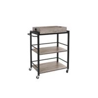 Mesa de bar rectangular estrecha, mesa de cocina, mesa de bar comedor, marco de acero, 100 x 40 x 90 cm, fácil montaje, industrial, gris/negro/marrón/blanco - details 9
