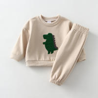 Primavera bebé niña niño ropa bordado de arcoíris de manga larga Tops + Pantalones 2 uds infantil ropa de niños conjuntos - details 2
